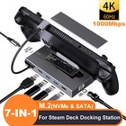 USBC Docking Station for Steam Deck Nintend Switch M.2 SSD HUB Type C to 4K@60Hz