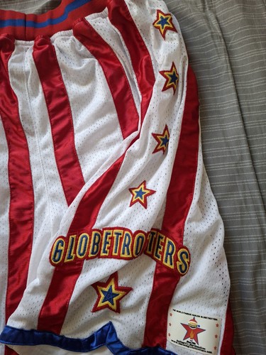 Pantaloncini da basket Harlem Globetrotter's autentici a stelle e righe - taglia 2XXL - Foto 7 di 9