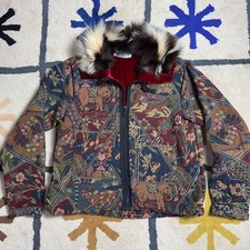 Don Kaka Tapestry Jacket Silk Lined Designer Men’s Size M One of One USA Made