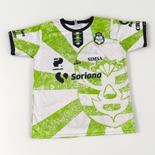 Club Santos Laguna Liga MX Soccer Jersey Sz L Football Mexico Espiritu Guerrerro