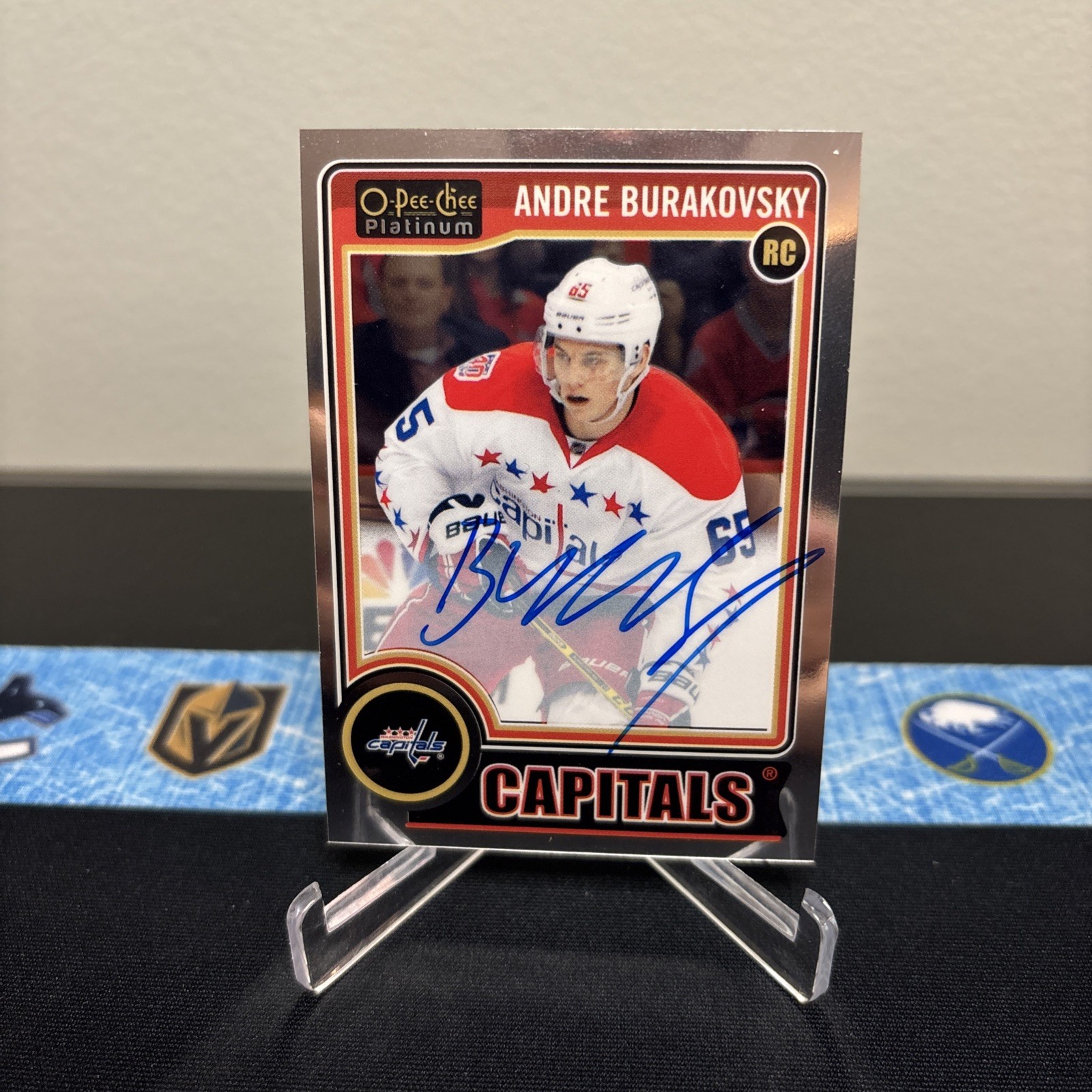 2014-15 OPC Platinum - Rookie Autographs Andre Burakovsky Washington Capitals