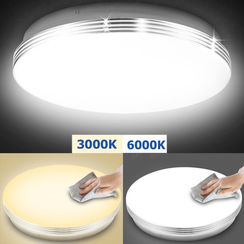 LÁMPARA DE TECHO LED LÁMPARA DE TECHO DORMITORIO BAÑO SALÓN COCINA PASILLO LÁMPARA IP44 - Imagen 2 de 174