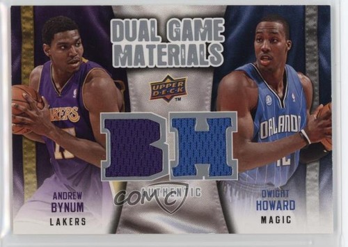 2009-10 Upper Deck Dual Game Materials Dwight Howard Andrew Bynum #DG-BH HOF - Picture 1 of 4