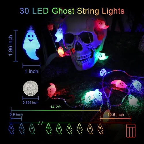 Happy Halloween Decorations Outdoor Indoor,Spooky Party Supplies bats Home Yard - Bild 7 von 8