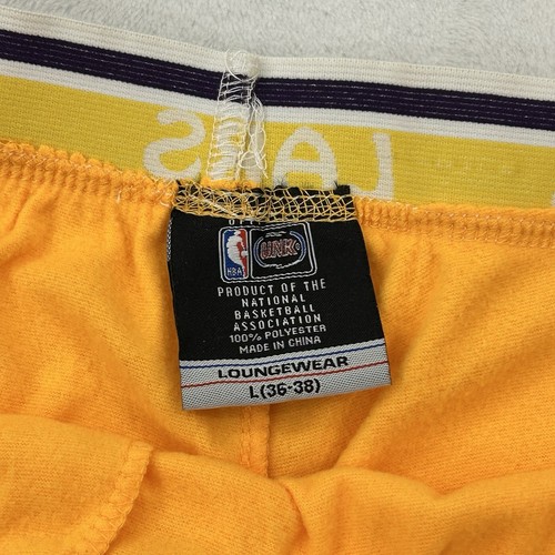 Los Angeles LA Lakers NBA Basketball UNK Yellow Loungewear Sweatpants Men’s L - Picture 8 of 13