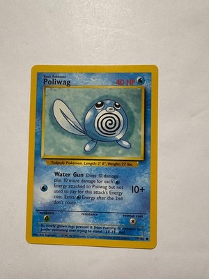 Poliwag Common Base Set Unlimited NM 59/102