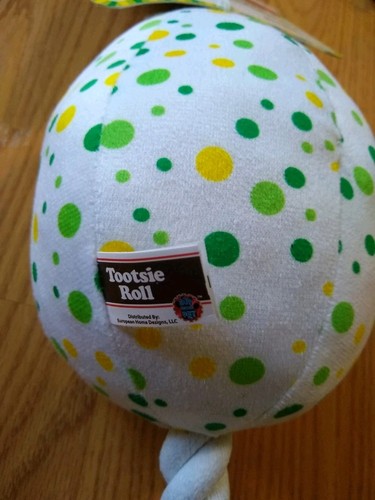 Charms Blow Pop Lollipop Plush Tug & Fetch Pet Dog Toy Squeaks Tootsie Roll NEW - Picture 4 of 5
