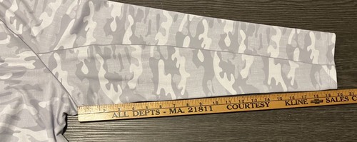 Johnnie O Men’s Patton Golf Quarter Zip Pullover White Gray Camo Pattern 2XL NWT - Picture 17 of 18