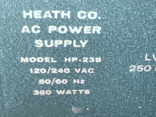 ZASILACZ HEATHKIT HP-23A z głośnikiem SB-600, zmodernizowany o płytę nasadkową typu Harbach - Zdjęcie 6 z 21
