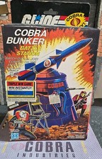 GI JOE  1985 COBRA BATTLE BUNKER    100  COMPLETE with UNCUT ORIGINAL BOX