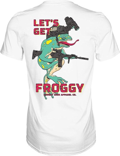 Combat Iron Let's Get Froggy Operator Style Herren Grafik Kurzarm T-Shirt - - Bild 1 von 2