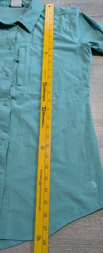 The North Face NF0A7W06 Tech Trail Shirt Women’s M Blue Snap Zip Vented Outdoor - Picture 8 of 8