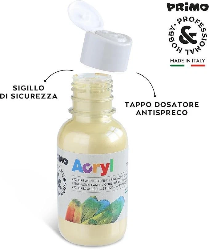 Primo tempera acrilica da 125 ml Oro 920 - Immagine 2 di 3