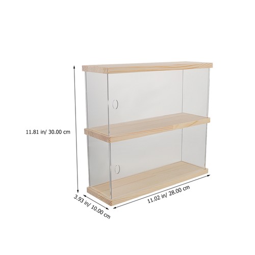 Acrylic Display Box Collectable Shelf Storage Holder Doll Rack Transparent - Imagen 11 de 12