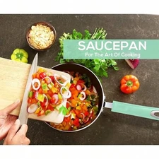 Utopia Kitchen 2 Quart Detachable Handle Nonstick Saucepan with Glass Lid