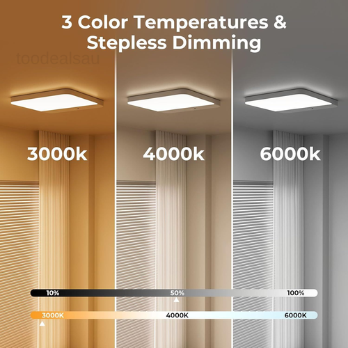 Motion Sensor Ceiling Light Fixture, Cordless Closet 1 Pack, White - Picture 6 of 7