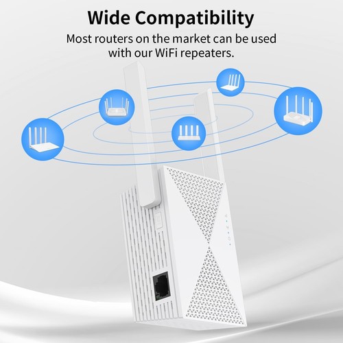 Amplificateur de signal d'extension WiFi le plus rapide 2025 - Couverture jusqu'à 9999 sq. pieds, jeu facile - Photo 6/6