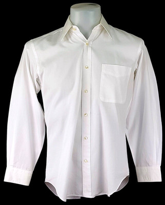 Pierre Balmain Paris Herren weiß L/S ABENDHEMD - 14'' - S - 40'' - £289