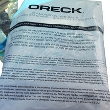 Oreck XL PK800025 Upright Disposable Commercial Vacuum Cleaner Lot Blue 25 Bags