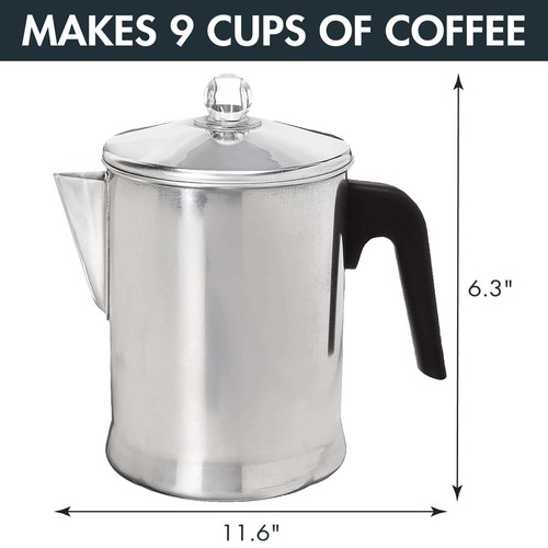 Primula Today Aluminum Stove Top Percolator Maker Durable, Brew Coffee On Sto... - Picture 5 of 7