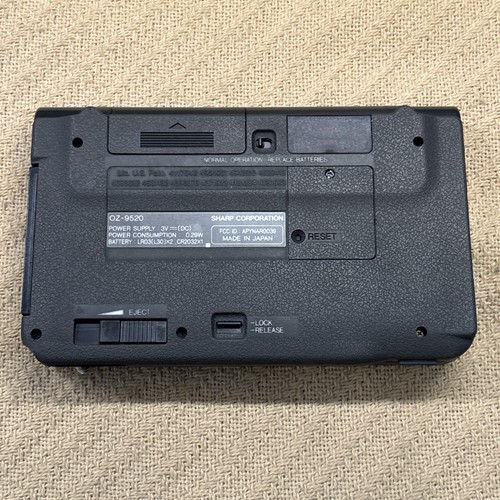 Sharp Wizard OZ-9520FX Negro 512kb Datos Portátil Organizador Digital Planificador con Caja - Imagen 9 de 11