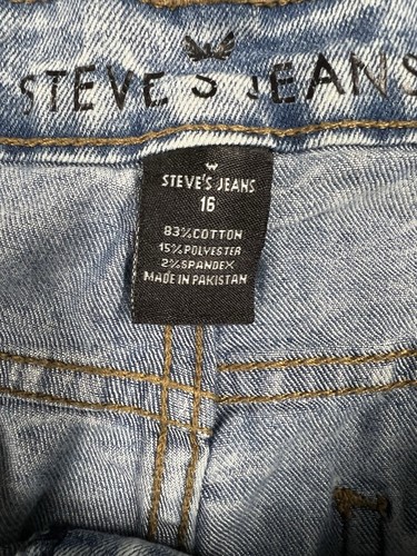 Steve’s Jeans Boys Sz 16 Acid Wash 32/28 - Picture 3 of 9