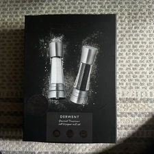 COLE  &  MASON Derwent Gourmet Precision Salt & Pepper Mill Set - NEW In BOX