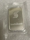 Rare! Scotiabank 1 Troy Oz .999 Fine Silver Bar In Original Plastic