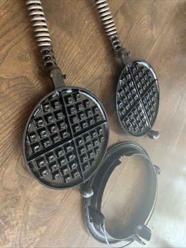 Griswold American No.8 Cast Iron Waffle Maker 152A Low Base - Bild 6 von 6