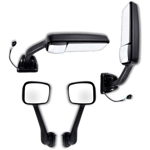 For Freightliner Cascadia LH+RH Side Black Mirrors Manual & Power Heated Pair - Imagen 4 de 4