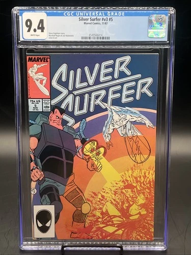 Silver Surfer #5 (Marvel Comics November 1987) CGC Graded 9.4 White Pages
