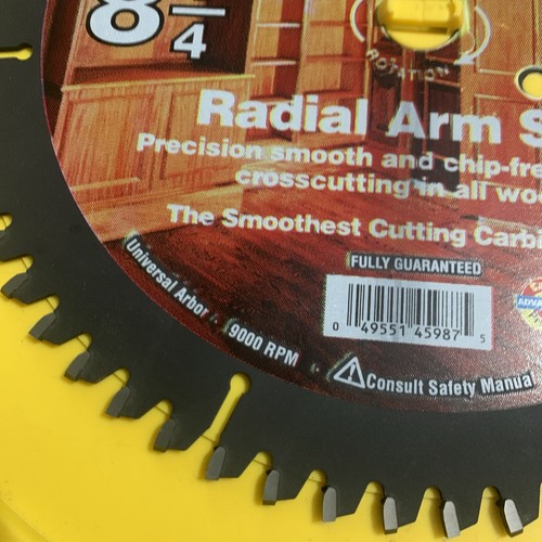 Oldham Woodworking Wizard 825-P8160T x 60 Tooth Carbide Saw Blade NOS Radial - Picture 7 of 7