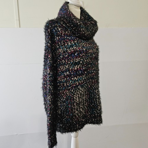 Philosophy Republic Clothing Size M Polyester Cowl Neck Sweater Black Multi-Colo - Picture 16 of 17