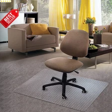 Carpet Chair Mat 48x36 PVC Home Office Desk Clear Studded Floor Protector US