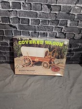 Vintage Sealed Allwood Products Covered Wagon Wooden Kit New Old Stock 1977. E8