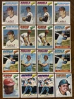 (16) 1977 TOPPS BASEBALL HOF/STAR CARDS NOLAN RYAN, PETE ROSE, BRETT READ DESC