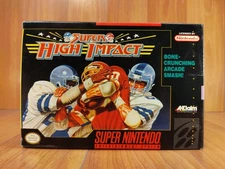 Nr MINTY BOX CIB Super High Impact complete in Nintendo snes lot VERY CLEAN A+