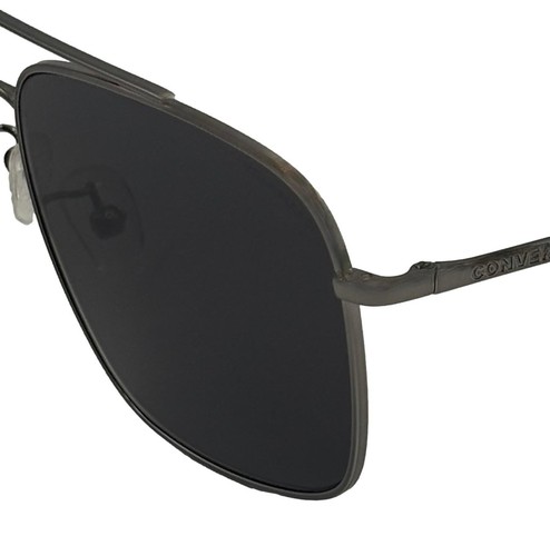 Converse Mens Rectangle Silver Aviator Sunglass Smoke Polarized Lens SCO 190 - Picture 3 of 12