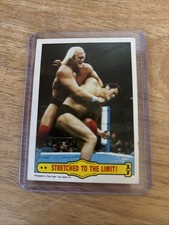 HULK HOGAN    (WWF)   1985  topps  abdominal stretch  ROOKIE  CARD #29