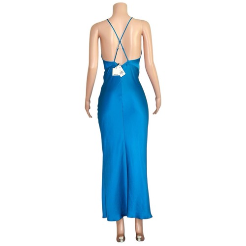 $595 NUEVO CON ETIQUETAS SIMKHAI Giana Vestido Drapeado, Azul Ftalo, 2 (US) - Imagen 7 de 10