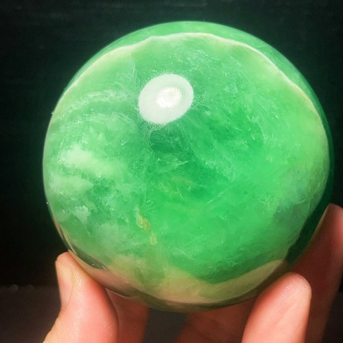 Bola esfera fluorita verde natural piedra cristal curación regalo L6820 - Imagen 8 de 13