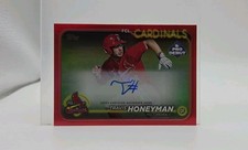 2024 Topps Pro Debut - Travis Honeyman #PD-77 Red Foil Auto /10 (RC)