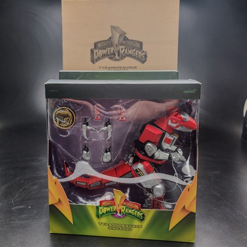 Super7 Power Rangers MMPR Ultimates Tyrannosaurus Rex Dinozord Red Ranger Figure - Picture 5 of 10