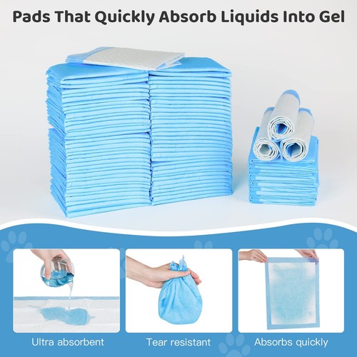Disposable Puppy Training Pads 100 Count Pee Pads for Dogs, Cats, Rabbits and... - Picture 4 of 7