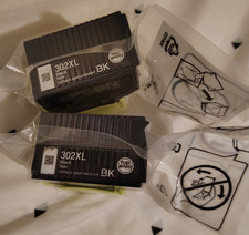 6 Epson 302XL High Yield Black Printer Ink Cartridge Genuine OEM B11