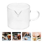  Multi-function Milk Pitcher Transparent Cream Pitcher Glass Creamer Pitcher