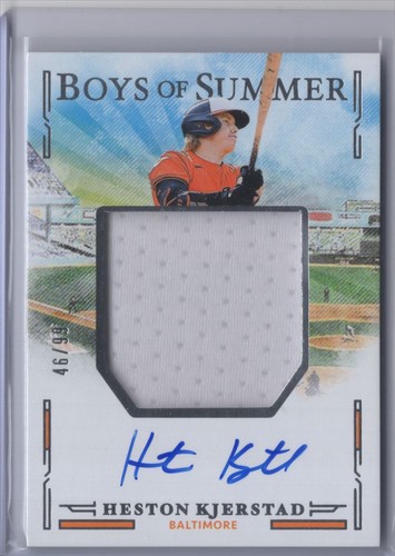 #JMS-HK 2025 Boys of Summer Jumbo Material Signatures Heston Kjerstad Auto