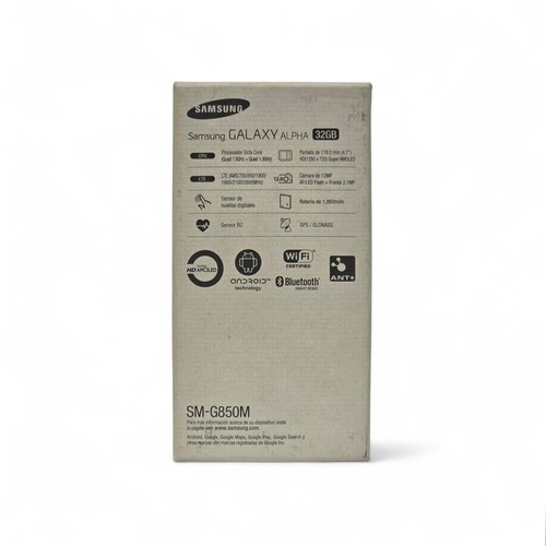 SAMSUNG GALAXY ALPHA SM-G850M 2014 NEW IN BOX - Picture 4 of 4