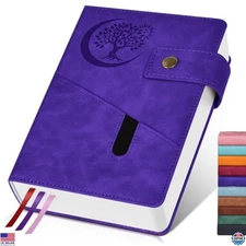 Premium A5 Leather Journal - 365 Pages Lined Notebook for Writing, Travel, Diary