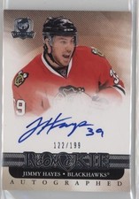 2011-12 Upper Deck The Cup Auto Rookie /199 Jimmy Hayes #99 Rookie Auto RC